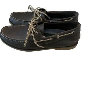Sperry top-sider leather boat shoes brown 2-eye men’s casual shoe Sz 10 STS10493